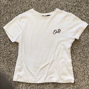 Nasty gal - crop oui shirt .